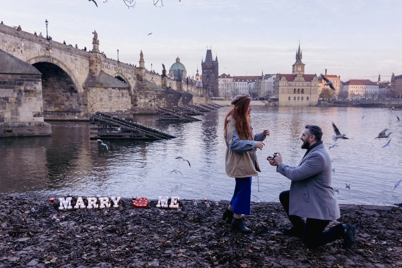 Marry me in Prague beautiful proposal idea