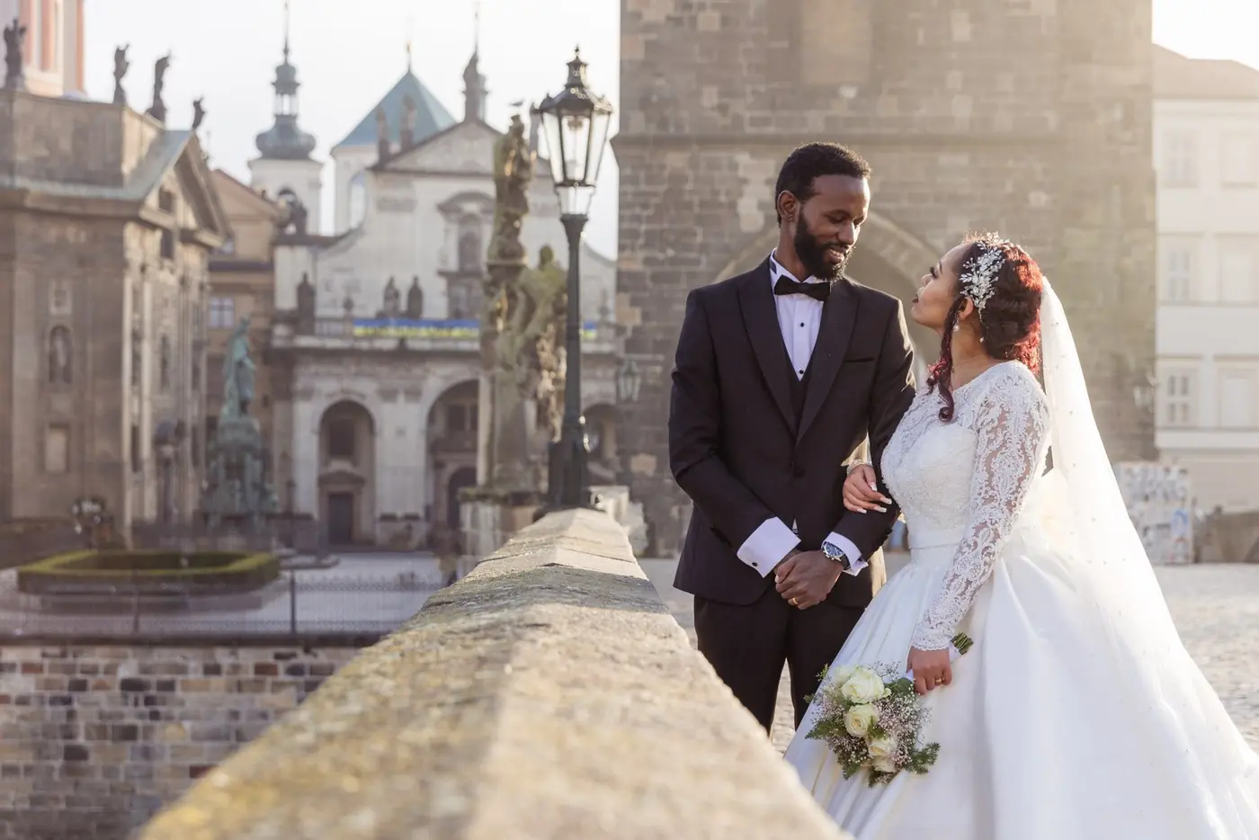 Prague Christmas December wedding photography — photo 10