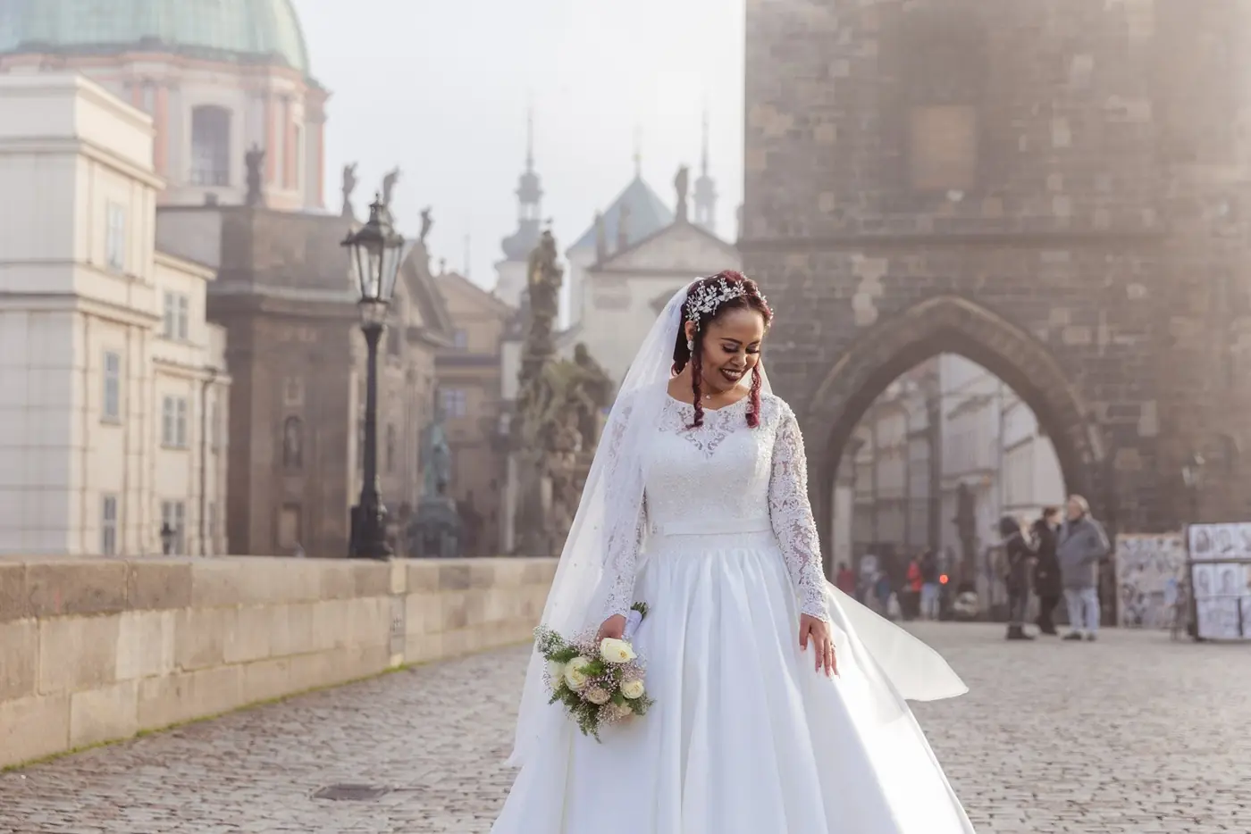 Prague Christmas December wedding photography — photo 9